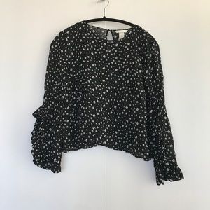 H&M FLORAL PRINT BLOUSE